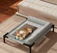 Lit de marche pour animaux de compagnie adapté aux chiens et aux chats, toute l'année, été, résistant à l'humidité, amovible, lavable, surélevé, hors sol, pour chiens de petite et moyenne taille