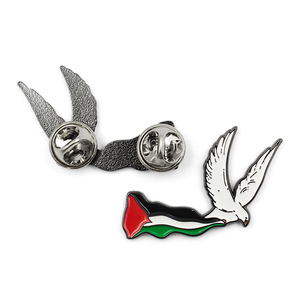 Pin de solapa de Bandera de País, insignia de esmalte suave con mapa palestino de <span class=keywords><strong>Gaza</strong></span> personalizado de fábrica, Pin NACIONAL DE RECUERDO DE <span class=keywords><strong>Palestina</strong></span> - Product Image 4