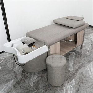 Chaise de shampooing moderne en bois KISEN pour les cheveux, <span class=keywords><strong>spa</strong></span>, thérapie par l'eau, meubles de salon <span class=keywords><strong>avec</strong></span> évier de lavage pour usage hospitalier en vente - Product Image 3