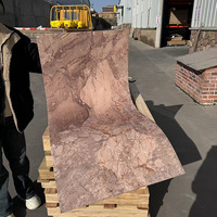 Revêtement mural souple en pierre artificielle flexible en travertin, en matériau d'argile naturelle modifiée, imperméable, pour intérieur