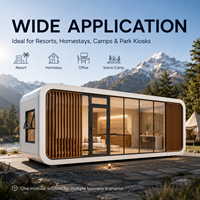 Maison modulaire miniature 2-3 chambres, maison préfabriquée pliable en conteneur de 40 pieds, maison mobile extensible de luxe en conteneur