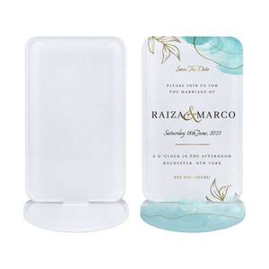 Panneau de table en acrylique vierge de qualité supérieure pour sublimation avec support, affichage personnalisé pour mariage, banquet, événement et décoration de fête - Product Image 4