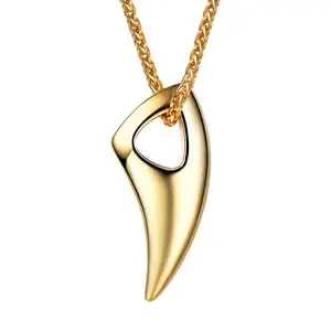 Uomini Gioielli Hip Hop Della <span class=keywords><strong>Collana</strong></span> del <span class=keywords><strong>Lupo</strong></span> Tiger Orso Artiglio Dente del pendente della <span class=keywords><strong>collana</strong></span> - Product Image 1