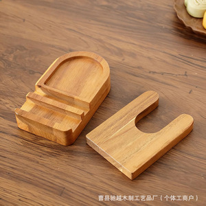 Solid Wood Desktop Tablet <b>Stand</b> Adjustable Height For Phone And Tablet Use - Product Image 5