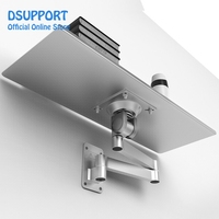 Baki Monitor penggunaan ganda dan Keyboard dapat dilipat pasang dinding TV keranjang 61*19.5cm ukuran dudukan baki Keyboard