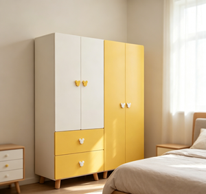 <span class=keywords><strong>Armadio</strong></span> Moderno per Bambini con Cassetti, Mobile in Legno Massello per <span class=keywords><strong>Cameretta</strong></span> e Asilo Nido - Product Image 6