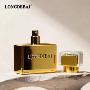 Custom Luxury Electroplated <b>Perfume</b> Glass Bottle 30ml 50ml 100ml Rectangle Pressurized <b>Atomizer</b> <b>Perfume</b> Bottle with Gift Box - Product Image 5