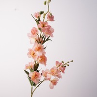 Fleurs artificielles QSBD au toucher réel, Delphinium à 2 tiges, longues tiges de Delphinium, fleurs décoratives pour la maison