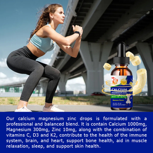 Gouttes liquides à la saveur de banane avec vitamine D3, K2, algues marines et calcium pour améliorer la densité et la force osseuses, soutient la fonction immunitaire - Product Image 5