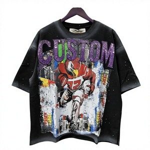 Camisetas Ukay Ukay para Hombre, Camisetas de Marca Estadounidense, Ropa Urbana Personalizada, 100% Algodón, Camisetas de Alta Calidad, Camisetas Extra Grandes, Camisas de Hombre - Product Image 1