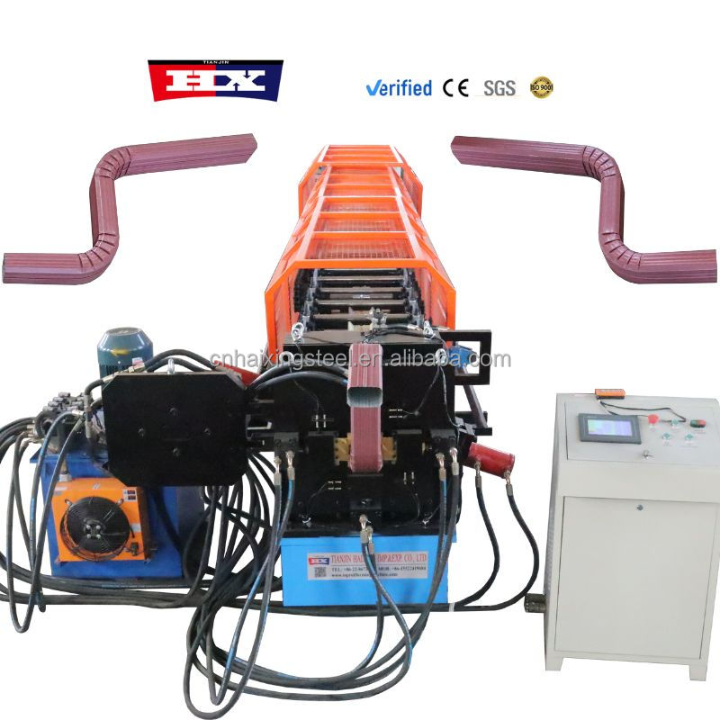 Downspout Roll Forming Machine for 4x6 2x3 Metal Pipe Gutter Production Square Rain Gutter Making and Strap Machines