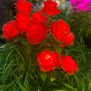 <strong>2026</strong> Momovalley Realistic LED <strong>Rose</strong> Lights Artificial Flowers Handmade Outdoor UV Resistant Park Party Romantic Valentine Day - Product Image 6