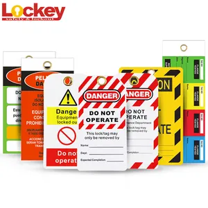 Electrical Custom Safety Lockout Tagout Tags Danger ''DO NOT OPERATE'' ,Out of Service Tag Danger Tag