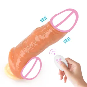 Dildo ekstensi Penis getar lengan penis, 1.8 "vibrator ekstensi penis 10 mode pengendali jarak jauh mainan seks pasangan pria