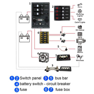 Barre omnibus à jonction unique, outil pour véhicule, 48V, lot de 2, bloc de distribution de puissance, goujon isolé, <span class=keywords><strong>3</strong></span>/8 pouces - Product Image 5