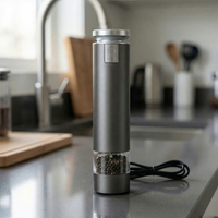 Nouveau Robot Culinaire 5-en-1 Kitchoice : Moulin à Poivre, Essoreuse à Salade, Éplucheur de Raisins, Hachoir à Viande, Pompe à Vide Électrique 5 Vitesses Haute Performance
