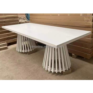 Mesa de comedor rústica de madera para restaurantes grandes de <span class=keywords><strong>estilo</strong></span> europeo moderno - Product Image 1