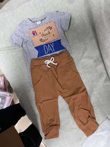 Set Estivo per Bambini di 2 Anni, Pigiama in Cotone Stampato alla Moda con Maglietta a Maniche Corte e Pantaloncini - Product Image 4