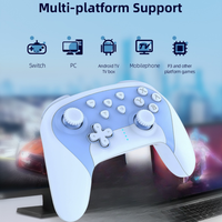 Manette de jeu d'éclairage RVB pour Android Smart TV Contrôleur de vibration à double moteur avec conception ergonomique Manette de jeu vidéo