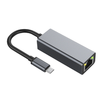 Adaptador USB C a Ethernet Portátil de 1000Mbps, Adaptador de Red LAN RJ45, Plug and Play, Compatible con Laptop, MacBook, iPad Pro