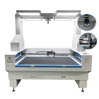 Nouvelle machine de découpe numérique CNC au laser CO2 pour tissus, PLT HIWIN, haute rigidité, refroidie par eau, petite taille, pour textiles et étiquettes flexibles