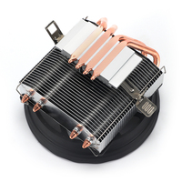 Enfriador de CPU Horizontal Popular con 4/6 Tubos de Calor, Venta al por Mayor de Fábrica, TDP 120W 180W, Ventilador de CPU Ultrafino, Apto para Cajas Pequeñas ITX
