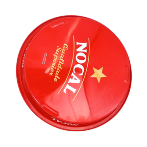 Plateau de service rond en plastique rouge, assiette utilitaire profonde, plateau de présentation personnalisé avec logo pour cuisine et restaurant - Product Image 4