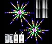 Tsinye LED Farbe hängende Stern lichter im Freien wasserdichtes Feuerwerk dekorative Lichter Weihnachts fee Löwenzahn lampe