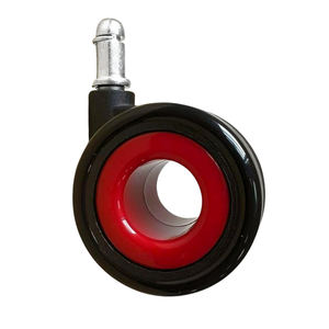 Bürostuhlrollen 65mm Hohlrad aus PU/<span class=keywords><strong>Nylon</strong></span> mit Bremse, 45KG/80KG Tragkraft für Möbel - Product Image 5