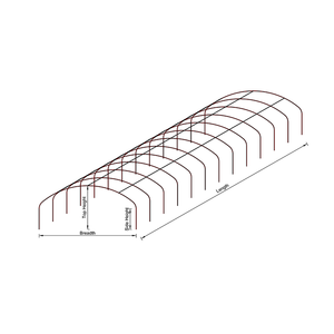 Serre agricole professionnelle à faible coût - Product Image 1