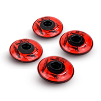 Roues de patins de hockey en ligne à double couche en PU professionnel personnalisé 68*24*26mm roues de patin en ligne en PU de haute qualité