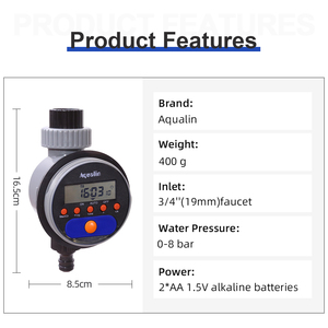 เครื่องตั้งเวลารดน้ำต้นไม้พลาสติก WiFi ระบบน้ำหยดในสวนสปริงเกอร์พร้อมเซ็นเซอร์สำหรับร้านค้าออนไลน์ - Product Image 3