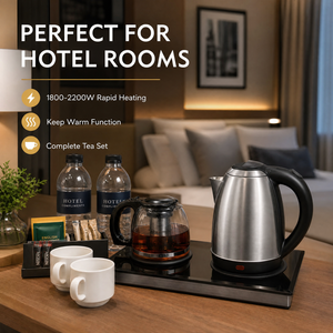 Glass Tea <b>Maker</b> Automatic Switch Off 1.8L Kettle With Detachable Filter <b>Coffee</b> and Machine Glass Tea <b>Maker</b> Automatic Switch Off - Product Image 3
