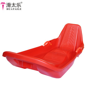 Trineo de Nieve Extra Grueso con Respaldo Grande de 120 cm, Rojo y Azul, para Adultos y Niños, para Deslizarse por Nieve, Hierba y Arena - Product Image 3