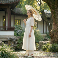 Robe d'été décontractée de style coréen, robe longue ample respirante, vêtements pour femmes