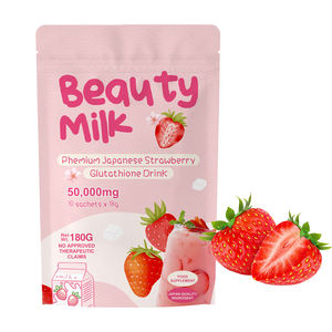 Polvo de fresa Original de alta calidad, grano de leche instantánea, colágeno, fibra dietética conservada, polvo blanqueador, bolsa de brillo - Product Image 3