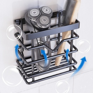 Paquete de 6 organizadores de <span class=keywords><strong>ducha</strong></span>, estantes para colgar en la pared de la <span class=keywords><strong>ducha</strong></span>, cesta de almacenamiento, soporte para champú, accesorios de baño, set de decoración - Product Image 3