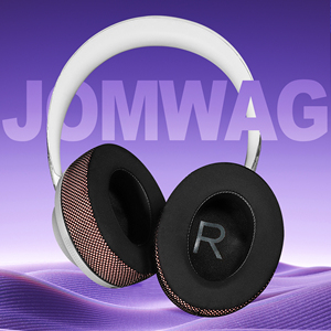 Oreillettes de remplacement en maille respirante pour <span class=keywords><strong>Bose</strong></span> <span class=keywords><strong>NC700</strong></span>-Coussinets d'oreille noirs/violets confortables en mousse à mémoire de forme - Product Image 4