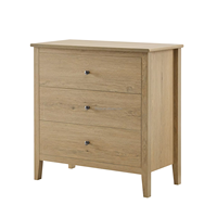Coffre en bois moderne à 3 tiroirs pour meubles de maison grande capacité économiser de l'espace pour le salon chambre à coucher villa salle à manger hôtel