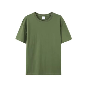 T-shirt en maille pour homme à épaules tombantes avec détails de découpe, col et poignets contrastants, coupe décontractée, basique élégant, écoresponsable, décontracté - Product Image 1