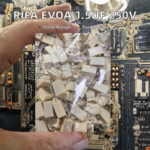 Condensateur à film RIFA <span class=keywords><strong>EVOA</strong></span> suédois 1,5 µF 250 V 155J, espacement des broches 15 mm - Product Image 2