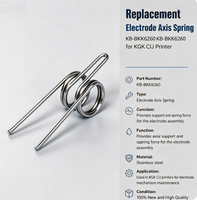 Ressort d'axe d'électrode de remplacement KB-BKK6260 pour imprimante CIJ KGK