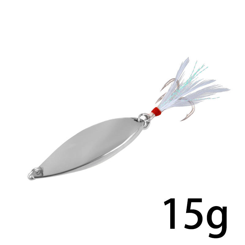 ตะขอร่องเลือดขนนกเงิน 15 กรัม