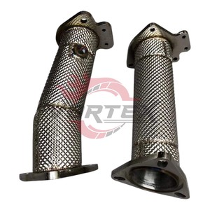 ท่อลงความเร็วสูง Vortex สำหรับ Chevrolet Corvette C7 C8 Stingray ชุดท่อไอเสียสำหรับรถแข่ง พร้อมแผ่นกันความร้อน - Product Image 2