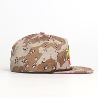 Hoge kwaliteit 5-panel flat brim pet met speciaal geborduurd logo, ongestructureerde pet voor bruiloften