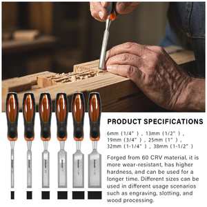 20PCS <span class=keywords><strong>New</strong></span> Chất lượng cao đa chức năng gỗ cong Đục gỗ khắc công cụ Kit - Product Image 3