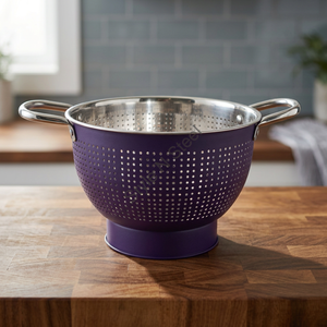 Passoire à riz avec poignée passoire à fruits en acier inoxydable multicolore prix de gros passoire panier passoire alimentaire - Product Image 3