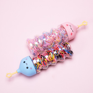 Mới Bé Bé Đóng Chai Dây Tóc Cô Gái Màu Cao Đàn Hồi Tóc Vòng Trẻ Em Băng Cao Su Nhỏ Dùng Một Lần - Product Image 3