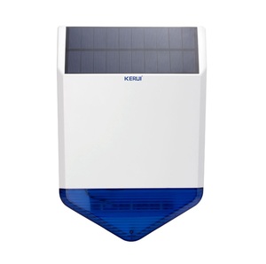 Sirena de alarma solar para exteriores <span class=keywords><strong>KERUI</strong></span>, alarma de 120db, sonido, Control remoto, sirena de alarma solar para exteriores - Product Image 5