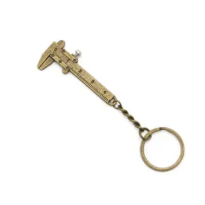 אופנה מיני ורניר קליפר, כלי מדידה קליפר, מחזיק מפתחות סגסוגת אבץ כיס מדויק ורניר קליפר מפתח